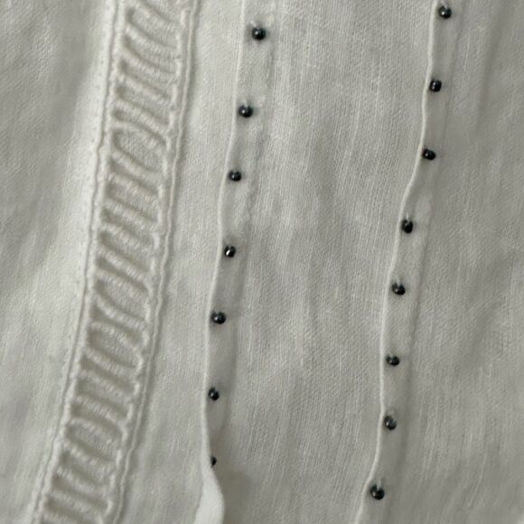 Soft Surroundings Linen Tunic Blouse M - Picture 6 of 9